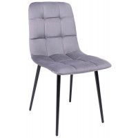 Стул Алвест AV 406-N темно-серый бархат H-15/черный